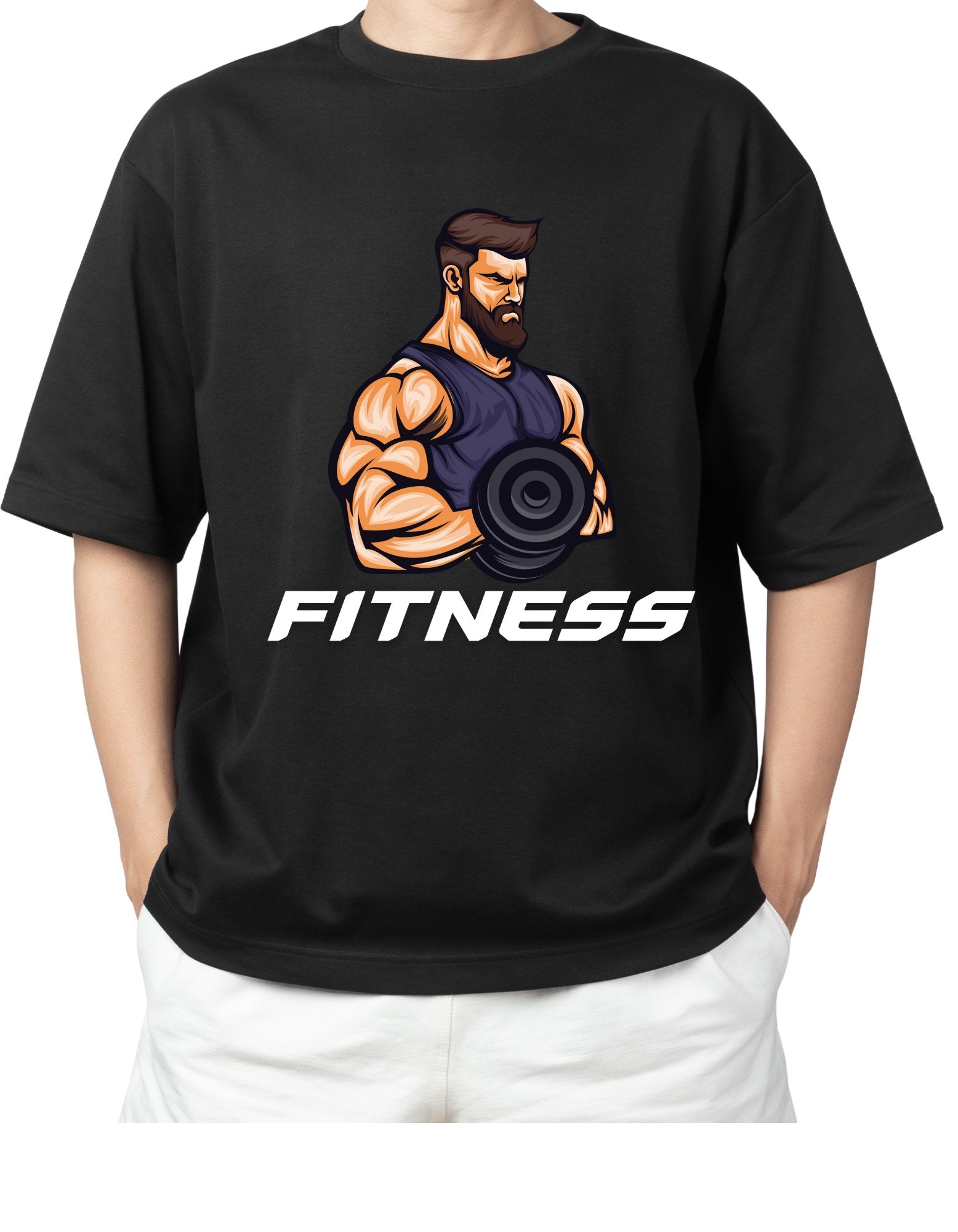 Gym Printed Oversized Tee